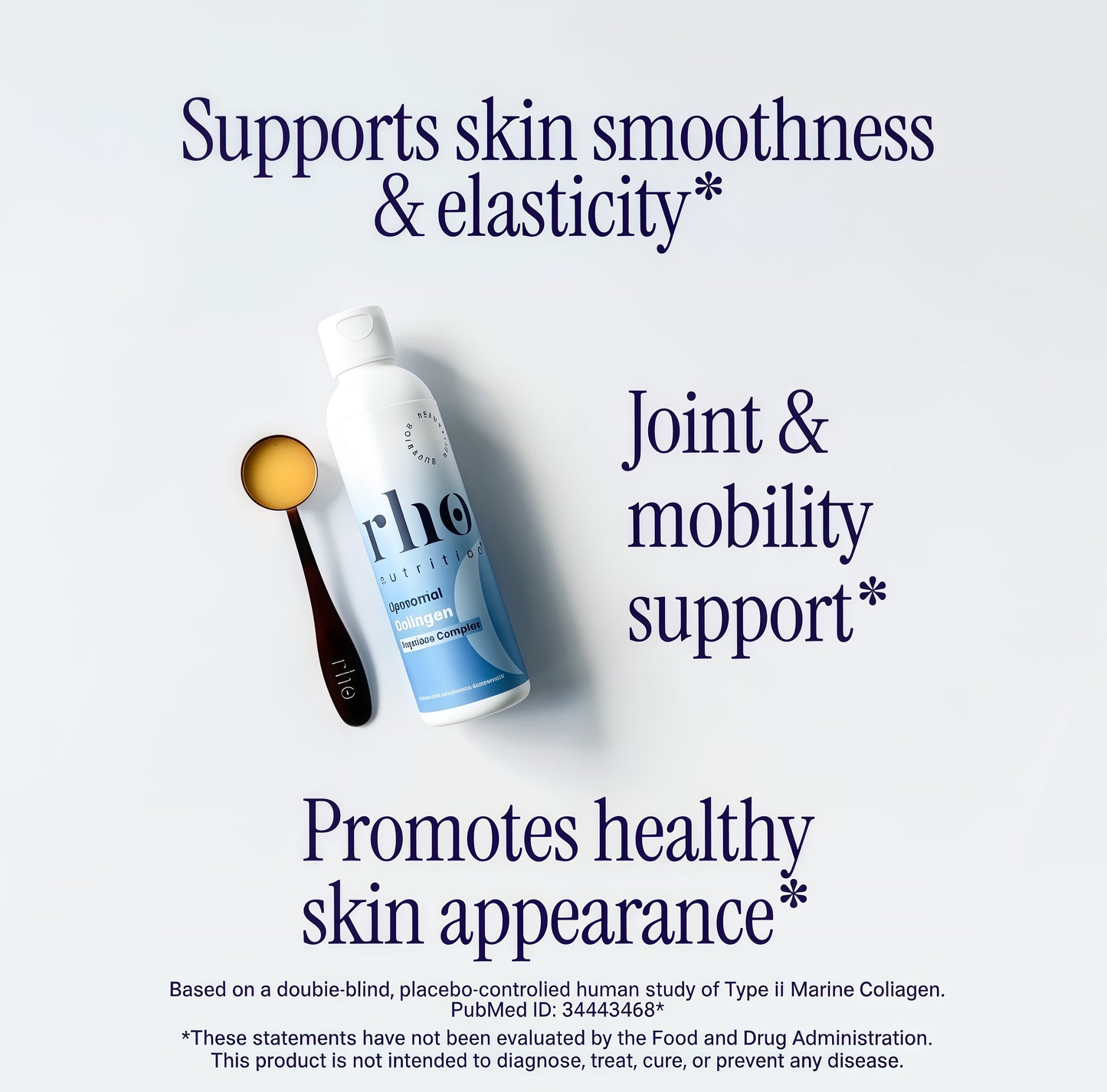 Rho Nutrition Liposomal CollagenPeptides -High-Absorption LiquidCollagen Supplement -Supports SkinElasticity, Joint Health, and OverallVitality for Healthy Aging, 5 fl oz