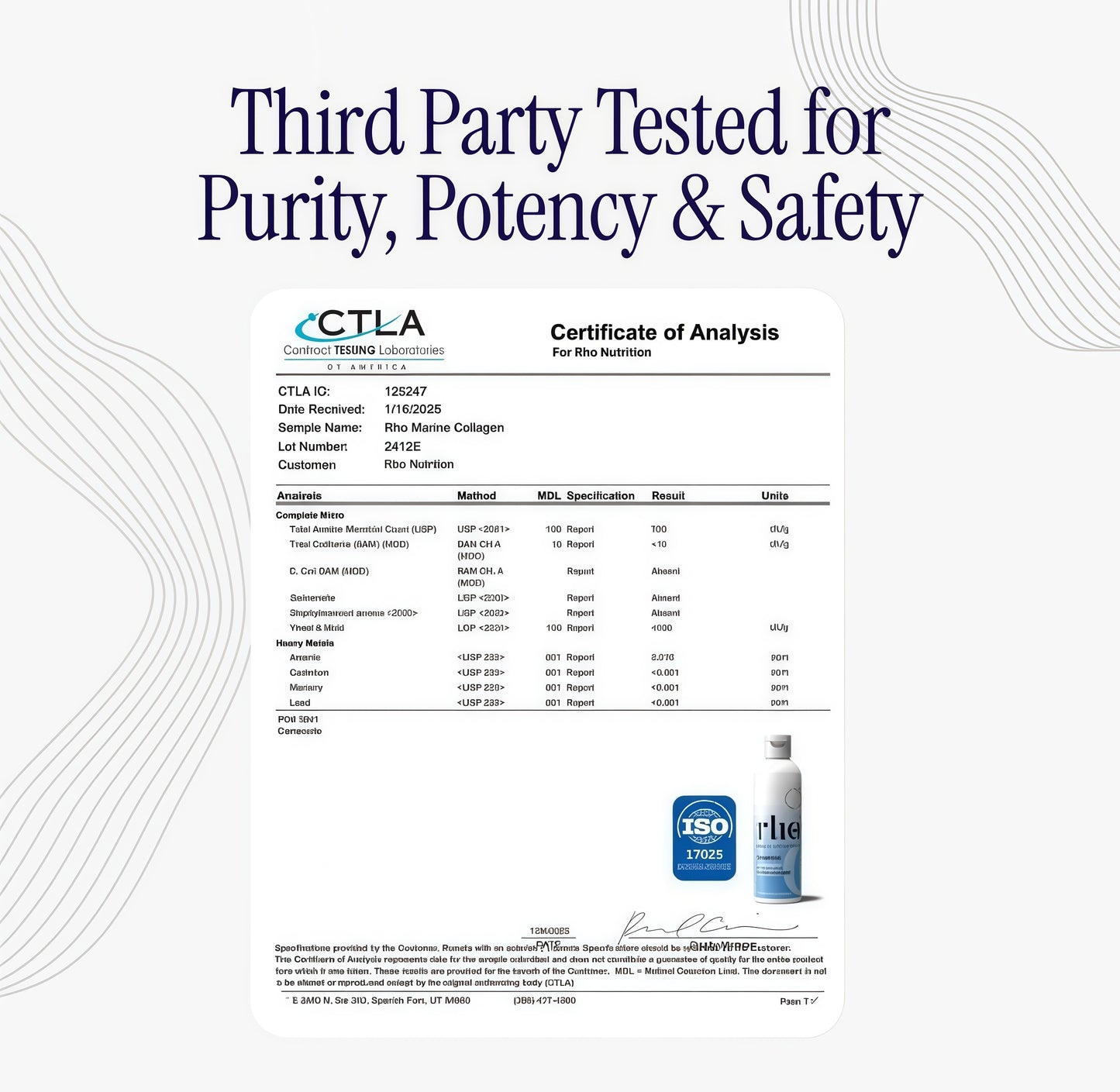 Rho Nutrition Liposomal CollagenPeptides -High-Absorption LiquidCollagen Supplement -Supports SkinElasticity, Joint Health, and OverallVitality for Healthy Aging, 5 fl oz